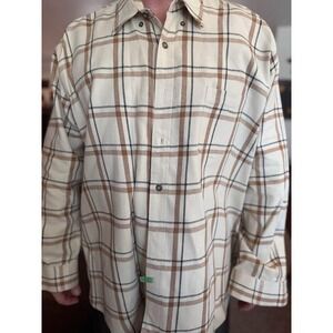 Flannel Shirt, Towncraft Mens XXL 2XL Plaid Long Sleeve